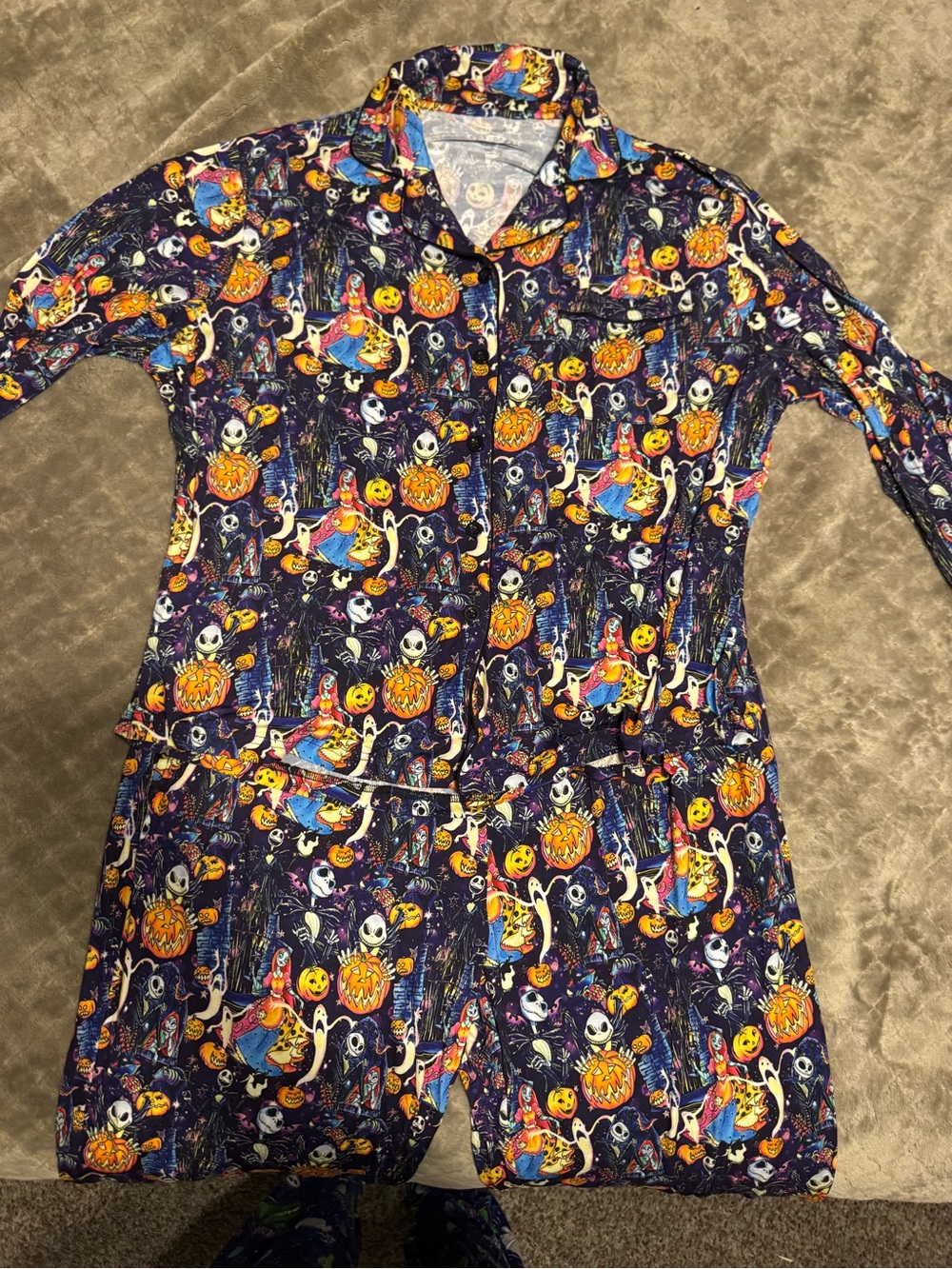 Halloween Bamboo Nightmare Before Christmas pajama set 2xl
